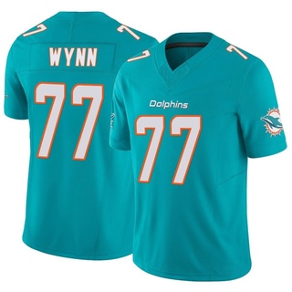 Limited Isaiah Wynn Men's Miami Dolphins Vapor F.U.S.E. Jersey - Aqua