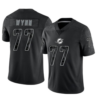 Limited Isaiah Wynn Youth Miami Dolphins Reflective Jersey - Black