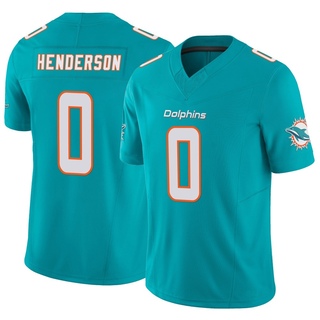 Limited Jack Henderson Men's Miami Dolphins Vapor F.U.S.E. Jersey - Aqua