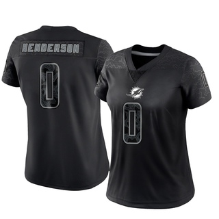 Limited Jack Henderson Women's Miami Dolphins Reflective Jersey - Black