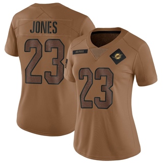 Limited Jack Jones Women's Miami Dolphins 2023 Salute To Service Jersey - Brown