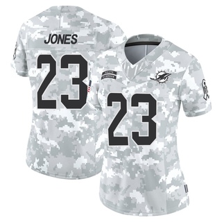 Limited Jack Jones Women's Miami Dolphins 2024 Salute to Service Jersey - Arctic Camo