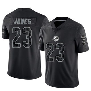 Limited Jack Jones Youth Miami Dolphins Reflective Jersey - Black