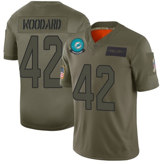 Limited Jackson Woodard Men's Miami Dolphins 2019 Salute to Service Jersey - Camo