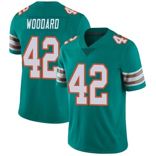 Limited Jackson Woodard Youth Miami Dolphins Alternate Vapor Untouchable Jersey - Aqua