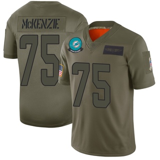 Limited Jalen McKenzie Men's Miami Dolphins 2019 Salute to Service Jersey - Camo