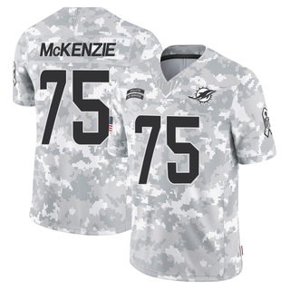 Limited Jalen McKenzie Men's Miami Dolphins 2024 Salute to Service Jersey - Arctic Camo
