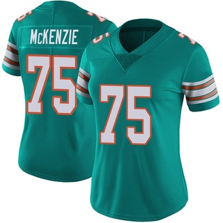 Limited Jalen McKenzie Women's Miami Dolphins Alternate Vapor Untouchable Jersey - Aqua