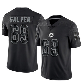Limited Jamaree Salyer Youth Miami Dolphins Reflective Jersey - Black