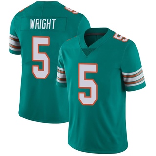 Limited Jaylen Wright Men's Miami Dolphins Alternate Vapor Untouchable Jersey - Aqua