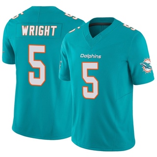 Limited Jaylen Wright Men's Miami Dolphins Vapor F.U.S.E. Jersey - Aqua