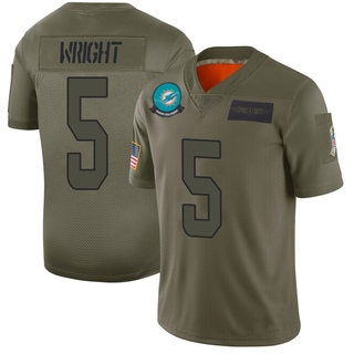 Limited Jaylen Wright Youth Miami Dolphins 2019 Salute to Service Jersey - Camo