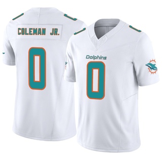 Limited Kevin Coleman Jr. Men's Miami Dolphins Vapor F.U.S.E. Jersey - White