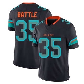 Limited Miles Battle Youth Miami Dolphins Pitch 2025 Rivalries Collection Jersey - Blue