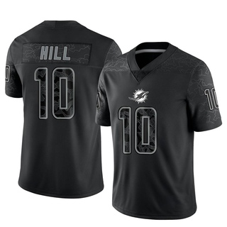Limited Tyreek Hill Men's Miami Dolphins Reflective Jersey - Black
