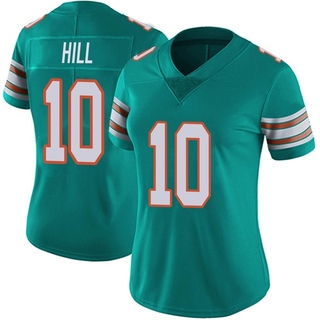Limited Tyreek Hill Women's Miami Dolphins Alternate Vapor Untouchable Jersey - Aqua