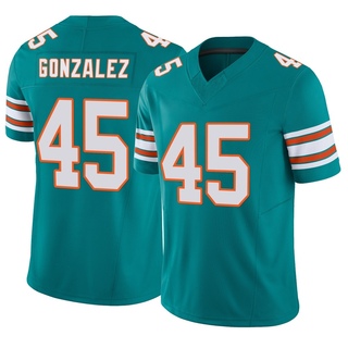 Limited Zane Gonzalez Men's Miami Dolphins Alternate Vapor F.U.S.E. Jersey - Aqua