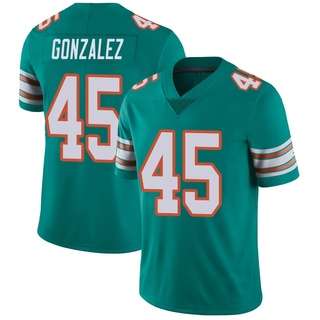 Limited Zane Gonzalez Men's Miami Dolphins Alternate Vapor Untouchable Jersey - Aqua