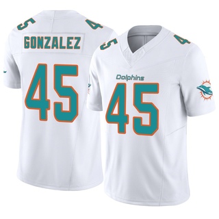 Limited Zane Gonzalez Men's Miami Dolphins Vapor F.U.S.E. Jersey - White
