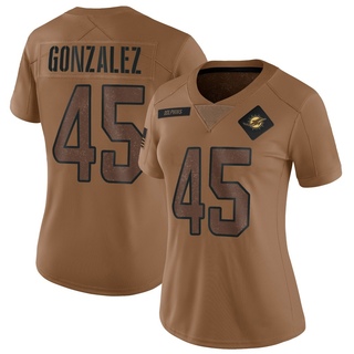 Limited Zane Gonzalez Women's Miami Dolphins 2023 Salute To Service Jersey - Brown