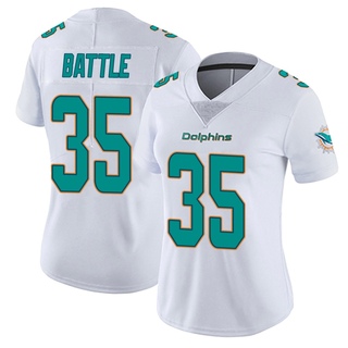 Miles Battle Women's Miami Dolphins limited Vapor Untouchable Jersey - White